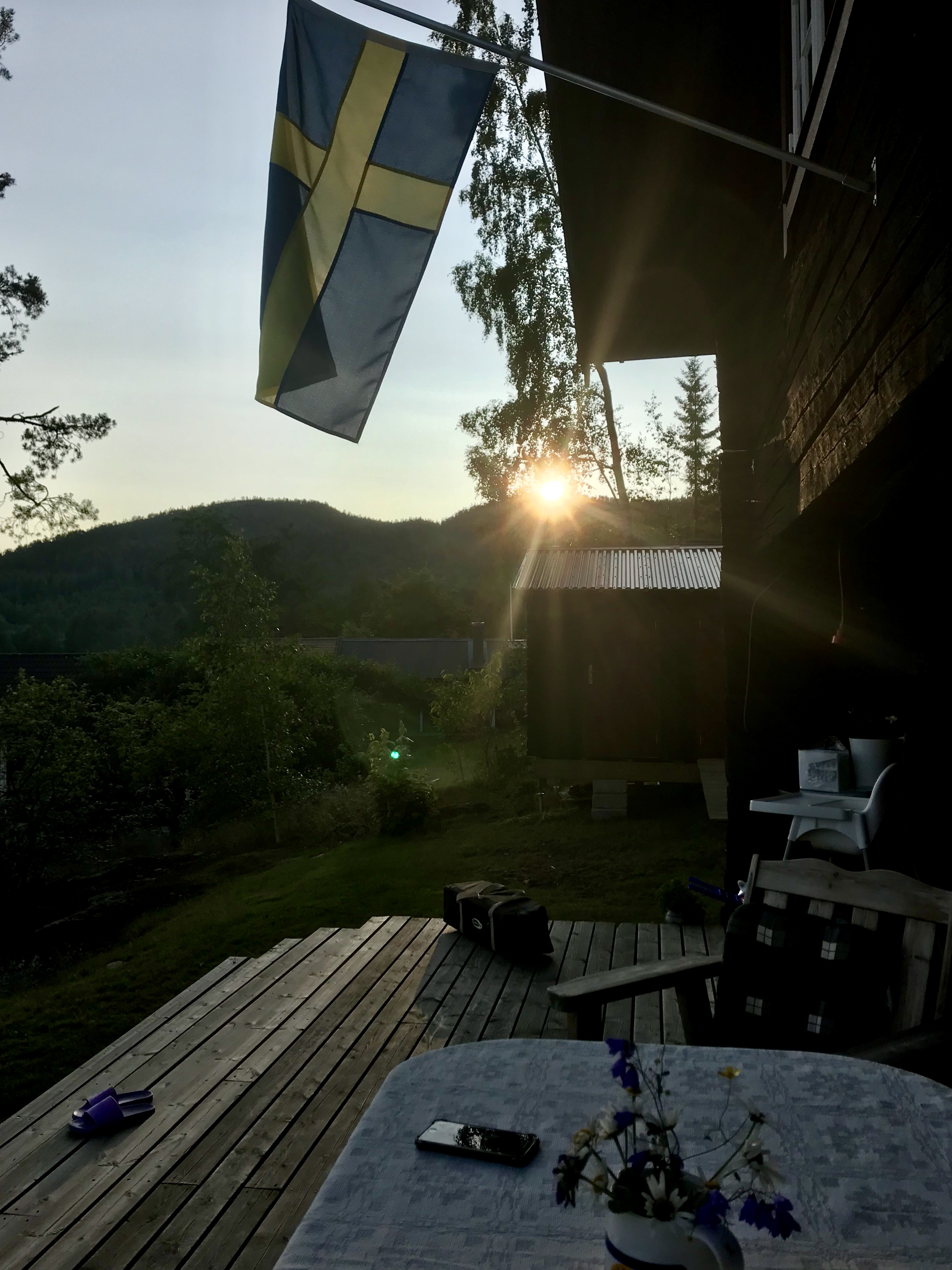 Solnedgång vid Skuleberget